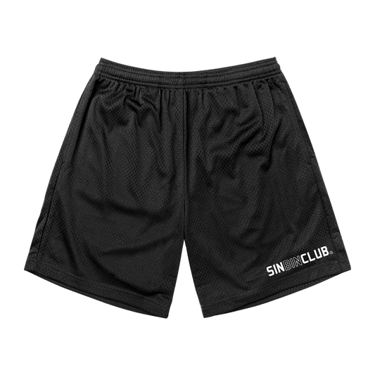 Center Mesh Shorts, Black